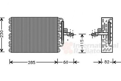 Van Wezel 4000V002 испаритель, кондиционер на PEUGEOT 306 (7B, N3, N5)