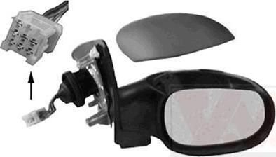 Van Wezel 4028808 наружное зеркало на PEUGEOT 206 SW (2E/K)