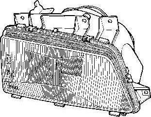 Van Wezel 4046943V основная фара на PEUGEOT 405 II (4B)