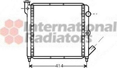 Van Wezel 43002063 радиатор, охлаждение двигателя на RENAULT SUPER 5 (B/C40_)