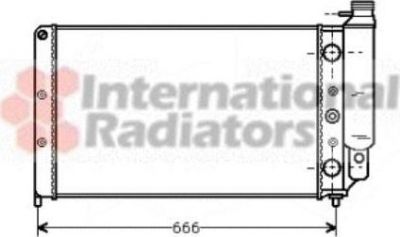 Van Wezel 43002077 радиатор, охлаждение двигателя на RENAULT 21 универсал (K48_)