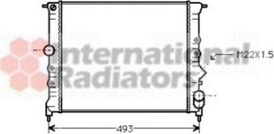 Van Wezel 43002119 радиатор, охлаждение двигателя на RENAULT CLIO I (B/C57_, 5/357_)