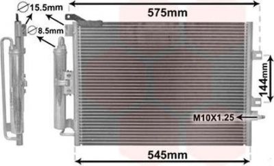 Van Wezel 43005395 конденсатор, кондиционер на RENAULT CLIO Grandtour (KR0/1_)