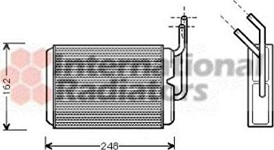 Van Wezel 43006220 теплообменник, отопление салона на RENAULT TWINGO I (C06_)