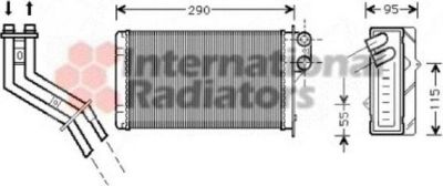 Van Wezel 43006227 теплообменник, отопление салона на RENAULT SCЙNIC I (JA0/1_)