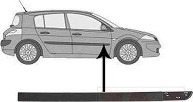 Van Wezel 4327424 облицовка / защитная накладка, дверь на RENAULT MEGANE II седан (LM0/1_)