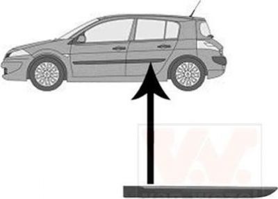 Van Wezel 4327425 облицовка / защитная накладка, дверь на RENAULT MEGANE II седан (LM0/1_)