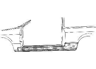 Van Wezel 4337101 накладка порога на RENAULT CLIO I (B/C57_, 5/357_)