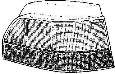 Van Wezel 4337936 задний фонарь на RENAULT CLIO I (B/C57_, 5/357_)