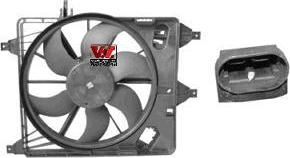 Van Wezel 4341747 вентилятор, охлаждение двигателя на RENAULT CLIO II (BB0/1/2_, CB0/1/2_)