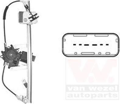 Van Wezel 4366265 подъемное устройство для окон на RENAULT MODUS / GRAND MODUS (F/JP0_)