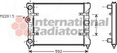 Van Wezel 49002023 радиатор, охлаждение двигателя на VW CADDY II фургон (9K9A)