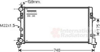 Van Wezel 49002041 радиатор, охлаждение двигателя на SKODA FABIA