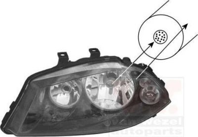 Van Wezel 4917965V основная фара на SEAT CORDOBA (6L2)