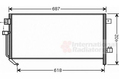 Van Wezel 51005060 конденсатор, кондиционер на SUBARU FORESTER (SG)