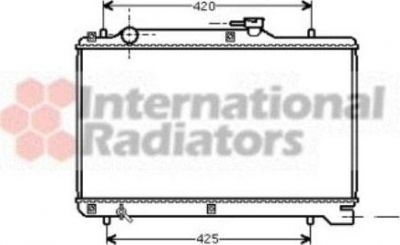 Van Wezel 52002050 радиатор, охлаждение двигателя на SUZUKI BALENO Наклонная задняя часть (EG)