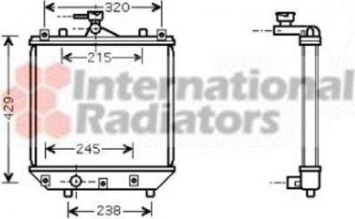 Van Wezel 52002064 радиатор, охлаждение двигателя на SUZUKI IGNIS II