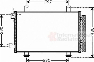 Van Wezel 52005090 конденсатор, кондиционер на FIAT SEDICI (FY_)