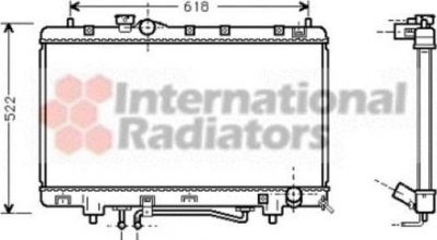 Van Wezel 53002242 радиатор, охлаждение двигателя на TOYOTA PICNIC (_XM10)