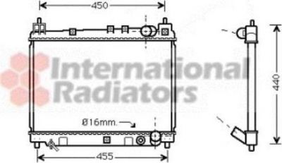 Van Wezel 53002258 радиатор, охлаждение двигателя на TOYOTA YARIS VERSO (_NLP2_, _NCP2_)