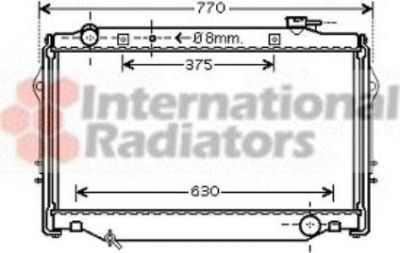 Van Wezel 53002375 радиатор, охлаждение двигателя на TOYOTA LAND CRUISER 80 (_J8_)