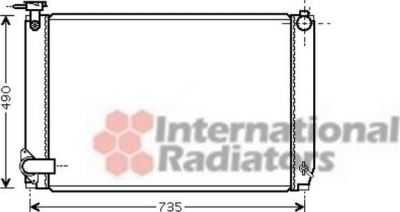 Van Wezel 53002462 радиатор, охлаждение двигателя на LEXUS RX (MHU3_, GSU3_, MCU3_)