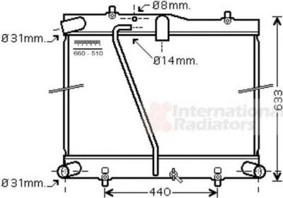 Van Wezel 53002601 радиатор, охлаждение двигателя на TOYOTA HIACE IV автобус (LH1_)