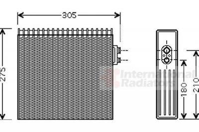 Van Wezel 5300V421 испаритель, кондиционер на TOYOTA LAND CRUISER 100 (FZJ1_, UZJ1_)