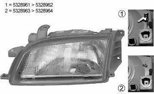 Van Wezel 5328961 основная фара на TOYOTA CARINA E Sportswagon (_T19_)