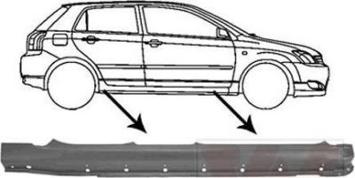 Van Wezel 5393104 накладка порога на TOYOTA COROLLA седан (_E12J_, _E12T_)