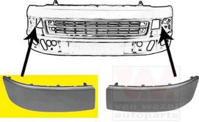 Van Wezel 5790586 облицовка, бампер на VW MULTIVAN V (7HM, 7HN, 7HF, 7EF, 7EM, 7EN)