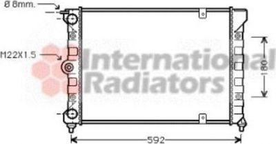 Van Wezel 58002084 радиатор, охлаждение двигателя на VW POLO купе (86C, 80)