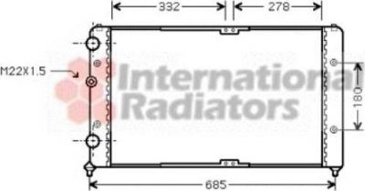 Van Wezel 58002191 радиатор, охлаждение двигателя на VW POLO Variant (6KV5)