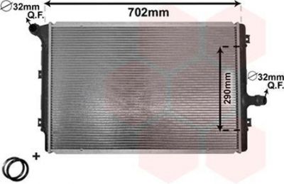 Van Wezel 58002208 радиатор, охлаждение двигателя на SKODA OCTAVIA Combi (1Z5)
