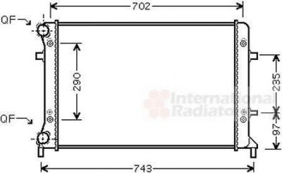 Van Wezel 58002228 радиатор, охлаждение двигателя на VW PASSAT Variant (3C5)