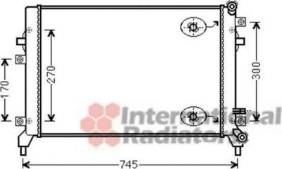 Van Wezel 58002295 радиатор, охлаждение двигателя на SKODA SUPERB (3T4)