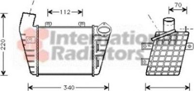 Van Wezel 58004127 интеркулер на VW GOLF III (1H1)