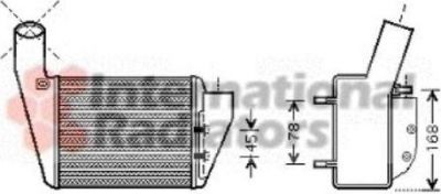 Van Wezel 58004222 интеркулер на VW PASSAT Variant (3B6)