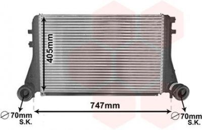 Van Wezel 58004227 интеркулер на VW PASSAT CC (357)