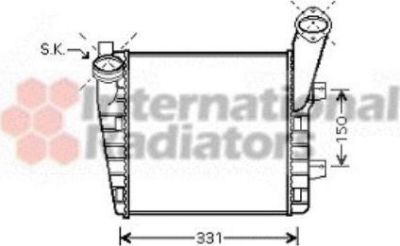 Van Wezel 58004235 интеркулер на VW TOUAREG (7LA, 7L6, 7L7)