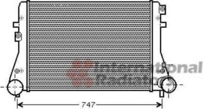 Van Wezel 58004306 интеркулер на SKODA OCTAVIA Combi (1Z5)