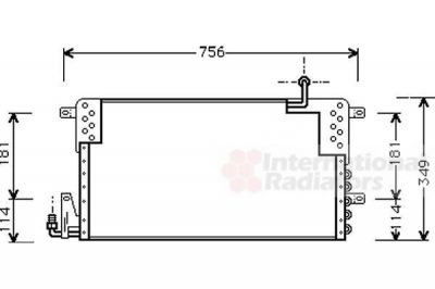 Van Wezel 58005161 конденсатор, кондиционер на VW PASSAT Variant (3A5, 35I)