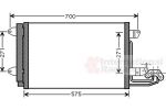 Van Wezel 58005269 конденсатор, кондиционер на SKODA OCTAVIA (1Z3)