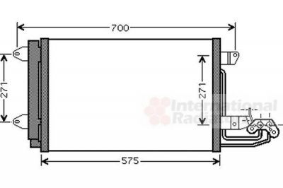 Van Wezel 58005269 конденсатор, кондиционер на SKODA OCTAVIA (1Z3)