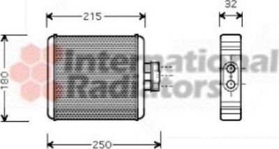 Van Wezel 58006196 теплообменник, отопление салона на SKODA FABIA