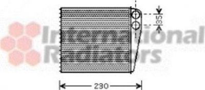 Van Wezel 58006229 теплообменник, отопление салона на SKODA OCTAVIA Combi (1Z5)