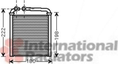 Van Wezel 58006256 теплообменник, отопление салона на VW PASSAT Variant (3C5)