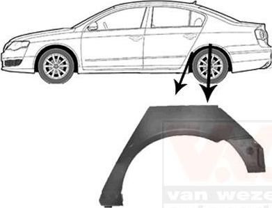 Van Wezel 5839147 боковина на VW PASSAT Variant (3C5)