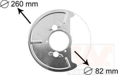 VAN WEZEL Отражатель, диск тормозного механизма (5870371)