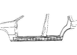 Van Wezel 5888104 накладка порога на VW GOLF IV (1J1)